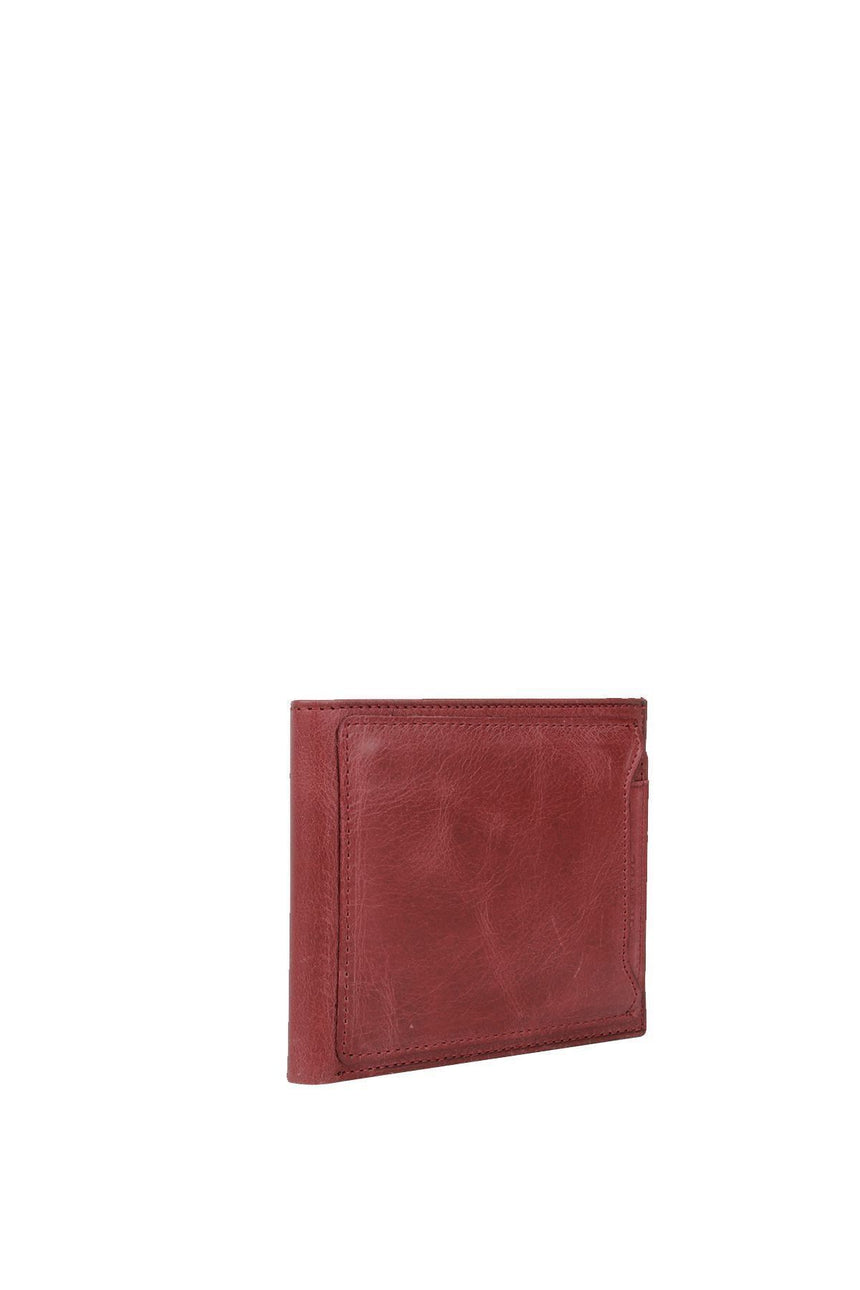 Grande Çıkarılabilir Kartlıklı Erkek El Portföyü Crazy Bordo