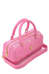 Pierre Cardin Monogram Kanvas Mini Çapraz Askılı Kadın Çantası Şeker Pembe