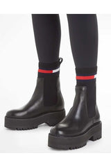 Tommy Hilfiger Flatform Chelsea Low Boot Black