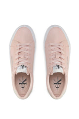 Calvin Klein Bold Flatform Low Lace Up Sneakers Peach Blush/Eggshell