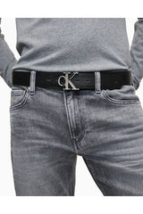 Calvin Klein 95 cm / 38 Inch Gym Class Monogram Erkek Kemer Black