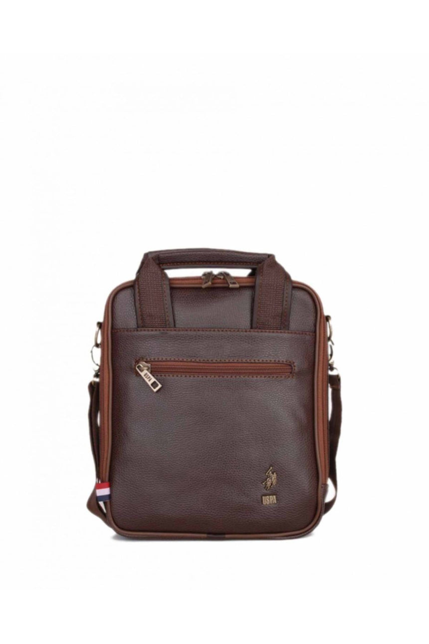 Us Polo Assn Bronz Armalı Çapraz Askılı Çanta Kahve
