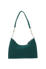 Guess Velina Mini Top Zip Omuz Çantası Emerald