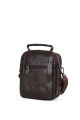 ÇÇS Kapaklı Tasarım Mini Çapraz Askılı Erkek Çantası Brown