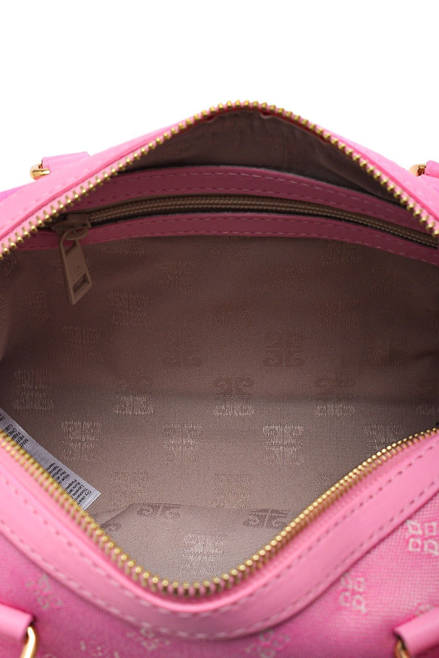 Pierre Cardin Monogram Kanvas Mini Çapraz Askılı Kadın Çantası Şeker Pembe