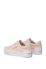 Calvin Klein Bold Flatform Low Lace Up Sneakers Peach Blush/Eggshell
