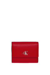 Calvin Klein Mono Hardware Med Trifold Kadın Cüzdanı RACING RED