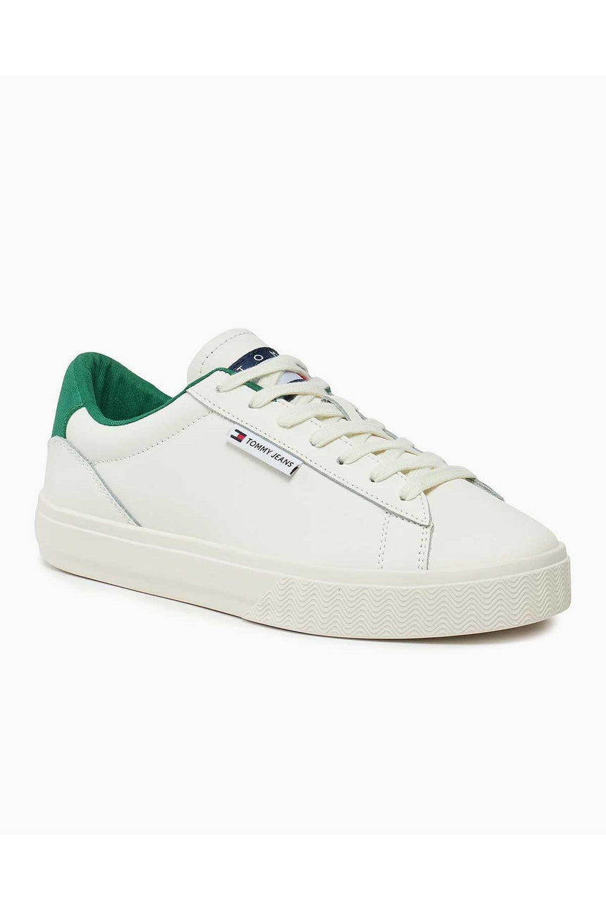 Tommy Hilfiger Cupsole Low Top Sneakers Ivory/Cape Green