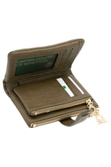 Benetton Vintage Small Kadın Cüzdanı Haki