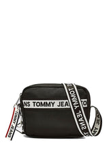 Tommy Hilfiger TJW Logo Tape Crossover NYL Çapraz Askılı Kadın Çantası Black