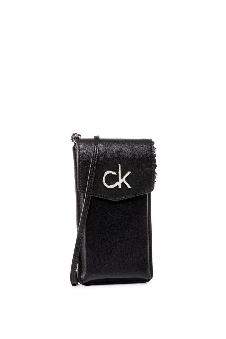 Calvin Klein Re-Lock Phone Pouch Kadın Cüzdanı Black