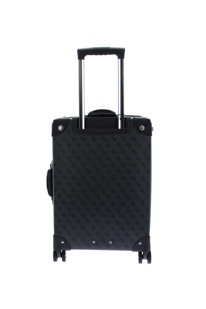 Guess Terrace 8 In 8-Wheele Kabin Boy Sert Valiz Coal Logo