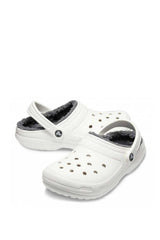Crocs Classic Lined Clog Erkek Terlik White/Grey