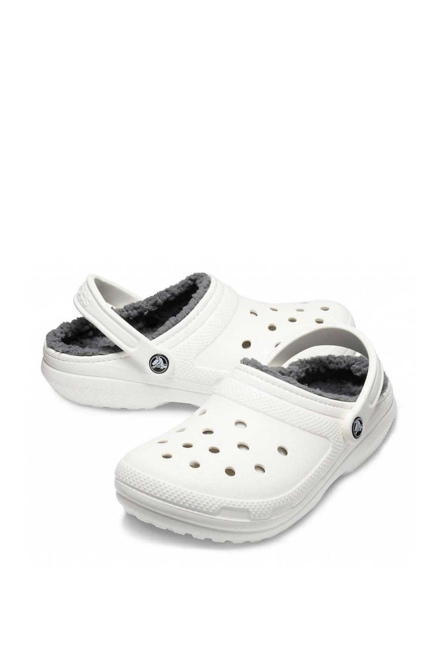 Crocs Classic Lined Clog Erkek Terlik White/Grey