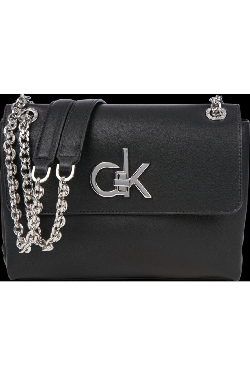 Calvin Klein Ew Conv Flap Xbody Md Çapraz Askılı Kadın Çantası Black