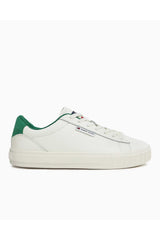 Tommy Hilfiger Cupsole Low Top Sneakers Ivory/Cape Green