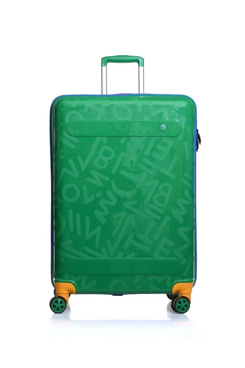 Benetton Büyük Boy 70 Cm Valiz Yeşil