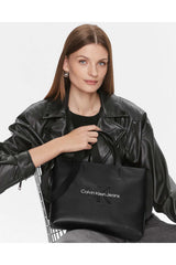 Calvin Klein Sculpted Mini Slim Tote Mini El Çantası Black