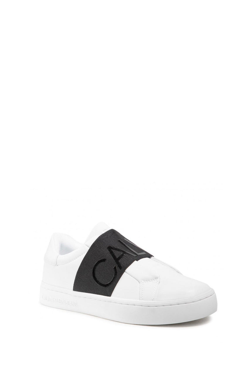 Calvin Klein Cupsole Slipon Elastic Lth Kadın Sneakers Bright White