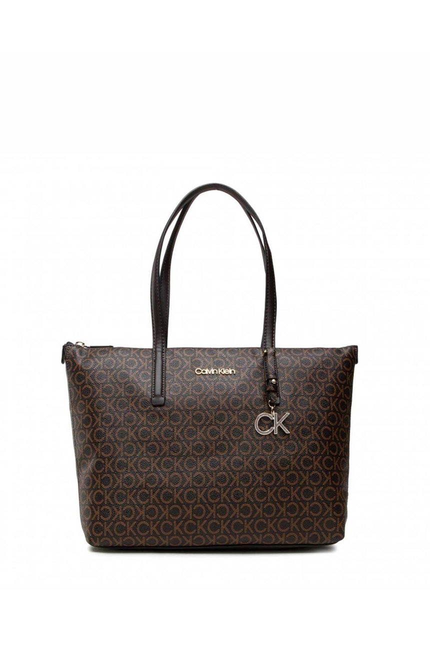 Calvin Klein Ck Must Shopper Md Mono Kadın Omuz Çantası Brown Mono