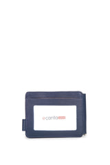 Grande Banknot Tutucu Mini El Portföyü Lacivert - Kahve