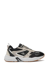 Calvin Klein Retro Tennis Logo Detaylı Sneakers Black/Eggshell/Bright White