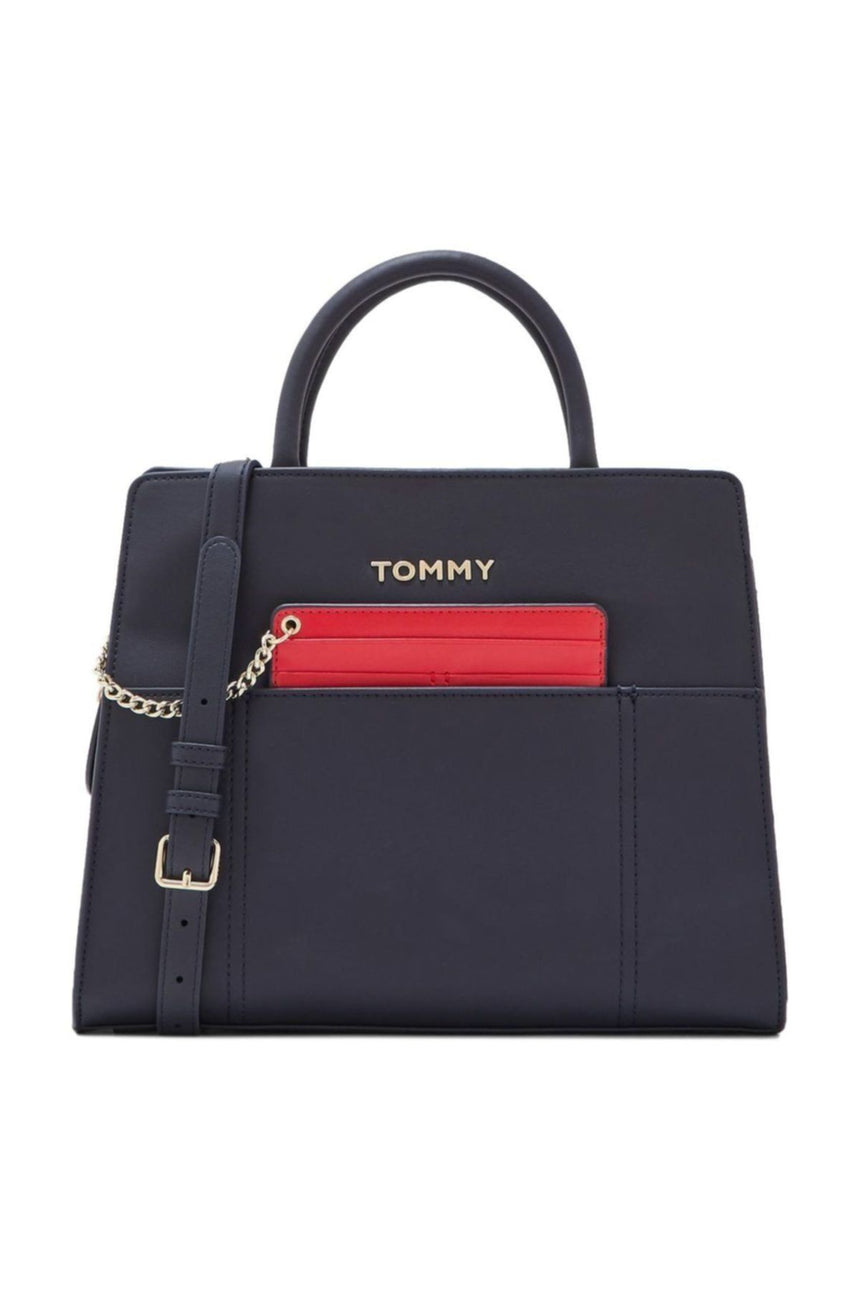 Tommy Hilfiger Item Statement Kadın El Çantası Navy Blue
