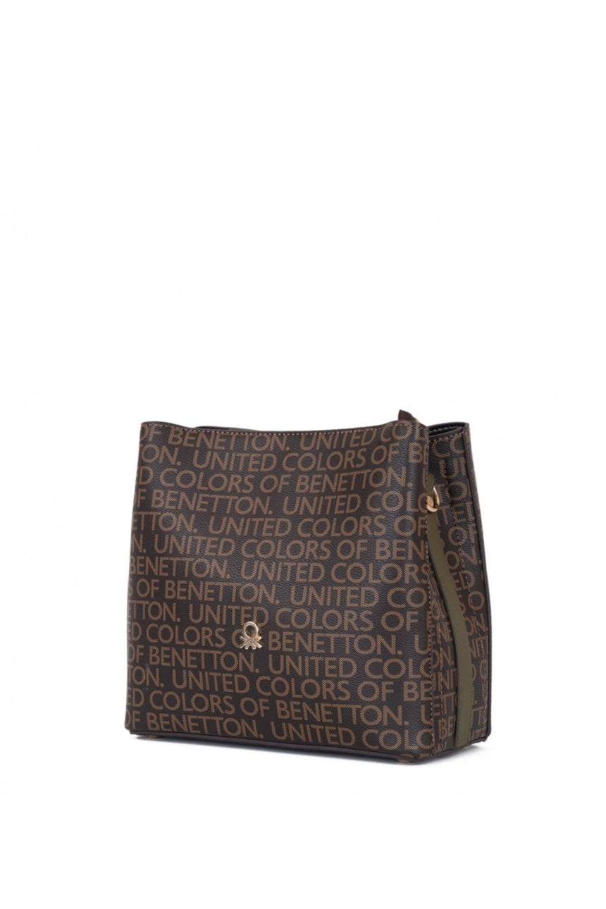 Benetton Mono Çapraz Askılı Kadın Çantası Kahve- Haki
