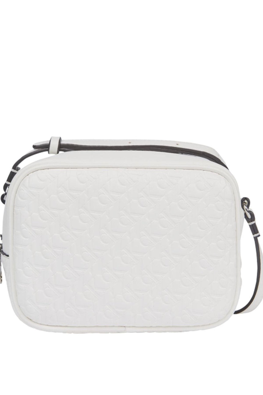Calvin Klein Camera Bag Aop Çapraz Askılı Kadın Çantası Bright White