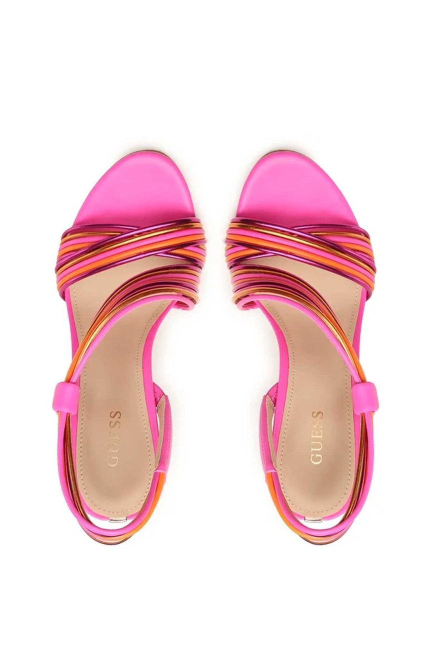 Guess Dress Kadın Topuklu Sandalet Fuxia