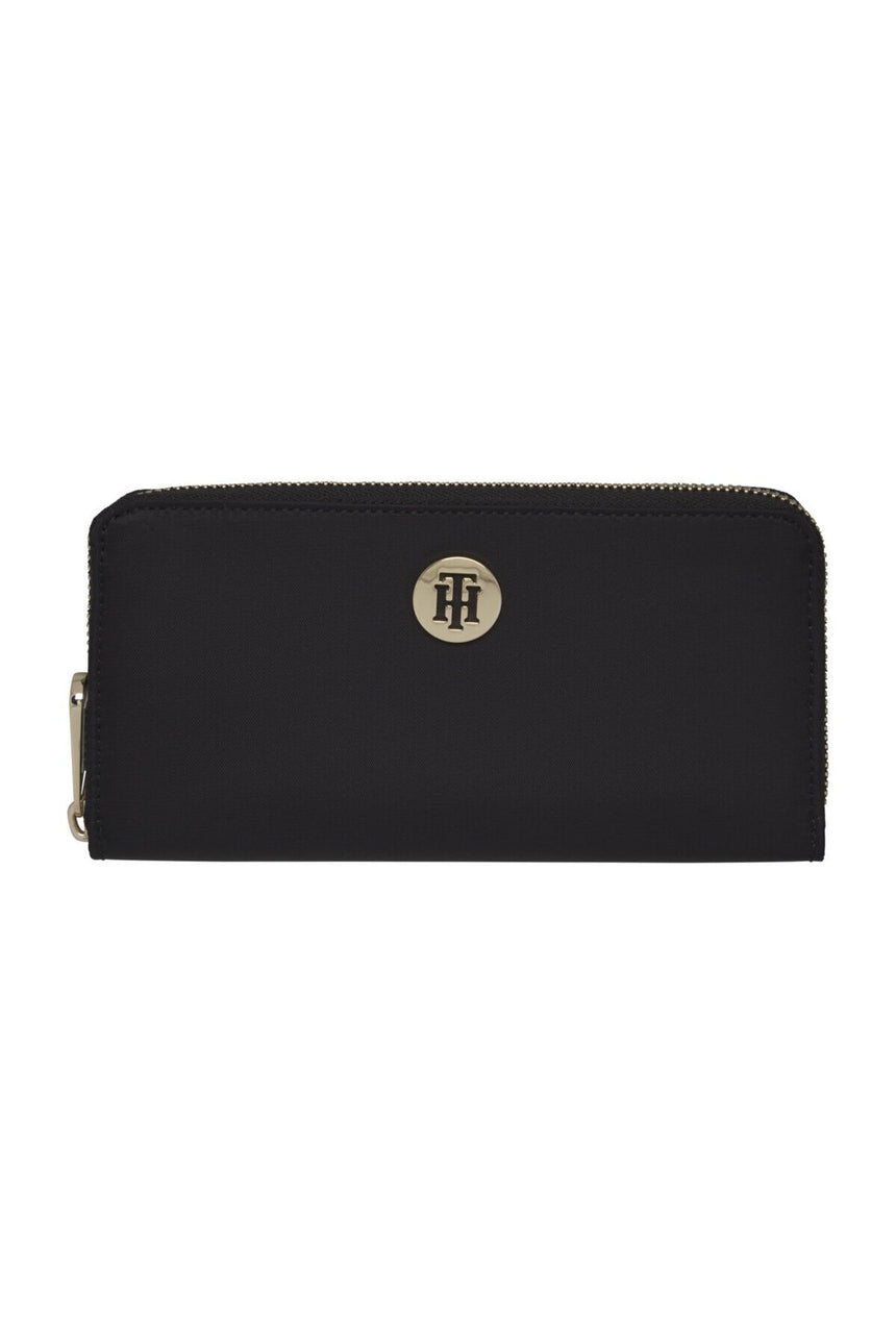 Tommy Hilfiger Large Monogram Kadın Cüzdanı Tommy Navy - Monogram