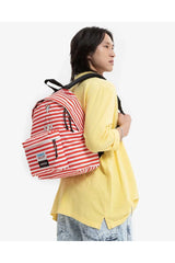 Eastpak Padded Pak'r Wally Silk Stripe Sırt Çantası Kırmızı - Beyaz
