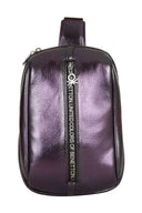 Benetton Logo Baskı Fermuarlı Kadın Body Bag Lacivert