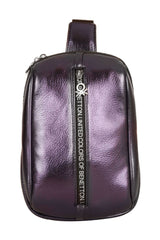 Benetton Logo Baskı Fermuarlı Kadın Body Bag Lacivert