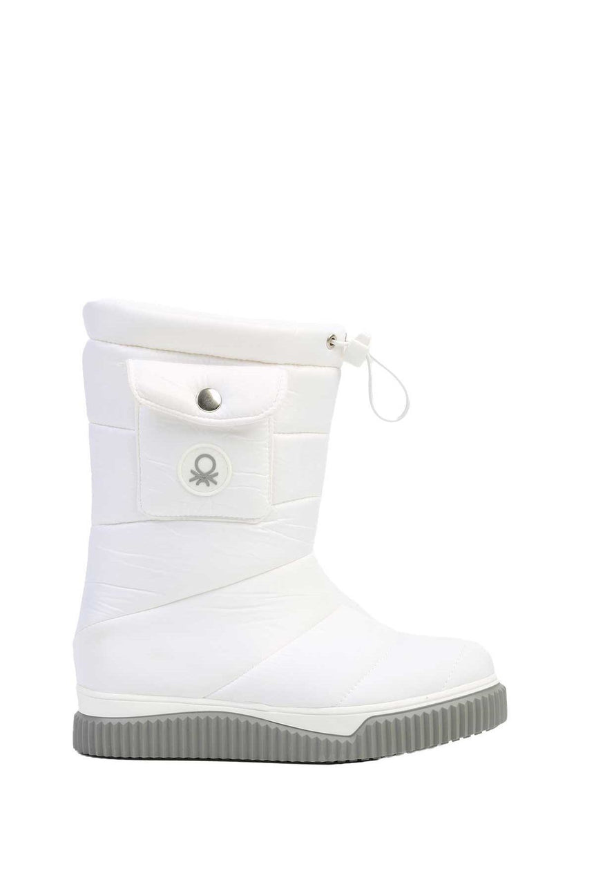 Benetton Kadın Bot Beyaz