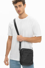 Benetton Ön Bölmeli Çapraz Askılı Çantası Siyah