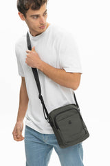 Benetton Ön Bölmeli Çapraz Askılı Çantası Haki