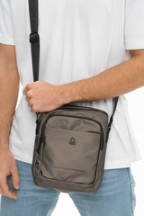 Benetton Ön Bölmeli Çapraz Askılı Çantası Bronz