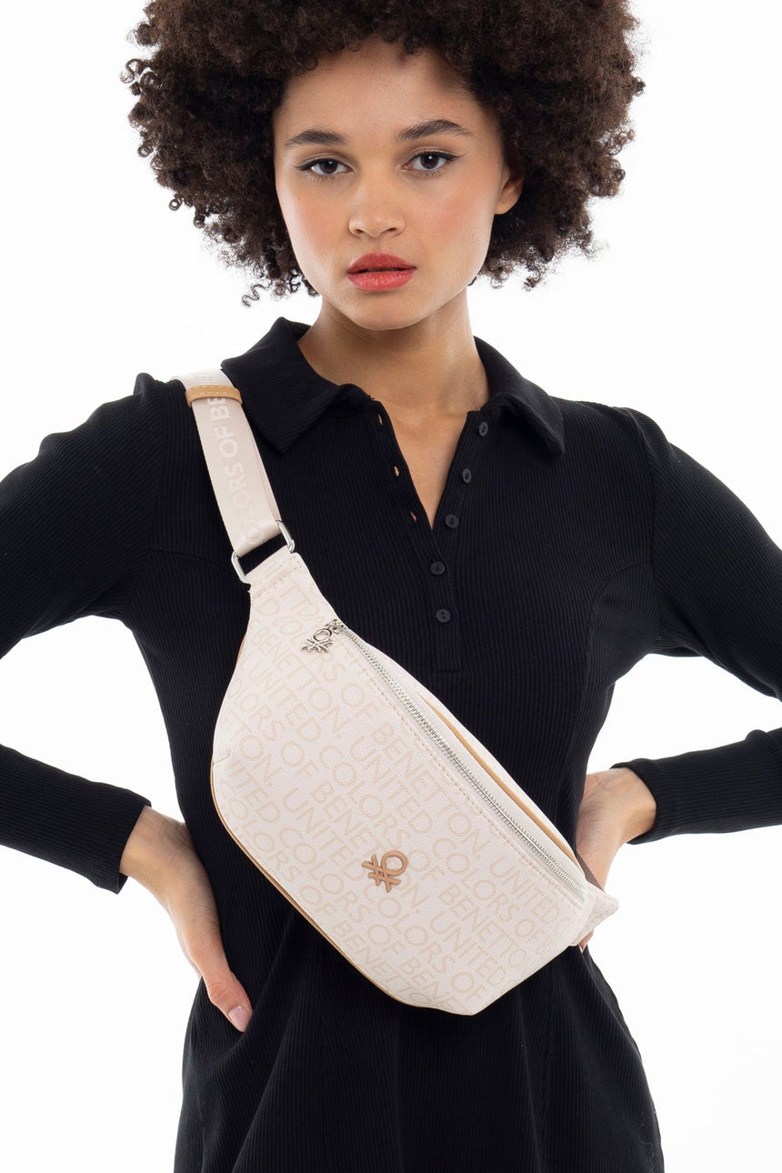 Benetton Kadın Bel Çantası Bej - Açık Camel