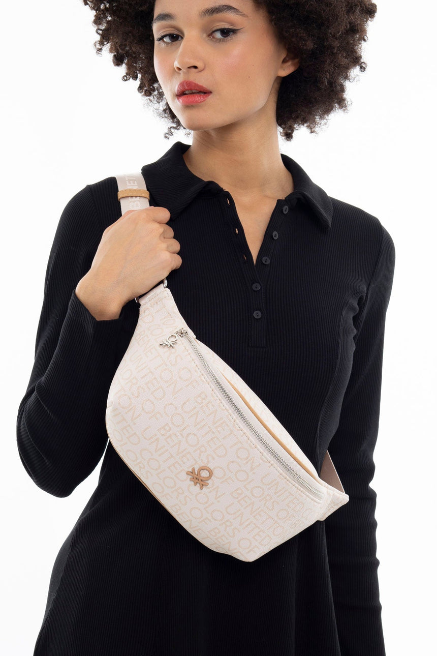 Benetton Kadın Bel Çantası Bej - Açık Camel