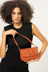 Benetton Manyetik Kapaklı Kadın Omuz Çantası Kiremit