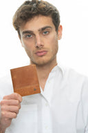 Benetton Eskitme Deri Cüzdan Taba