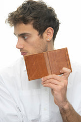 Benetton Eskitme Deri Cüzdan Taba