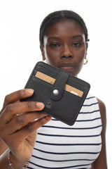 Benetton Çıtçıtlı Kartlık Siyah