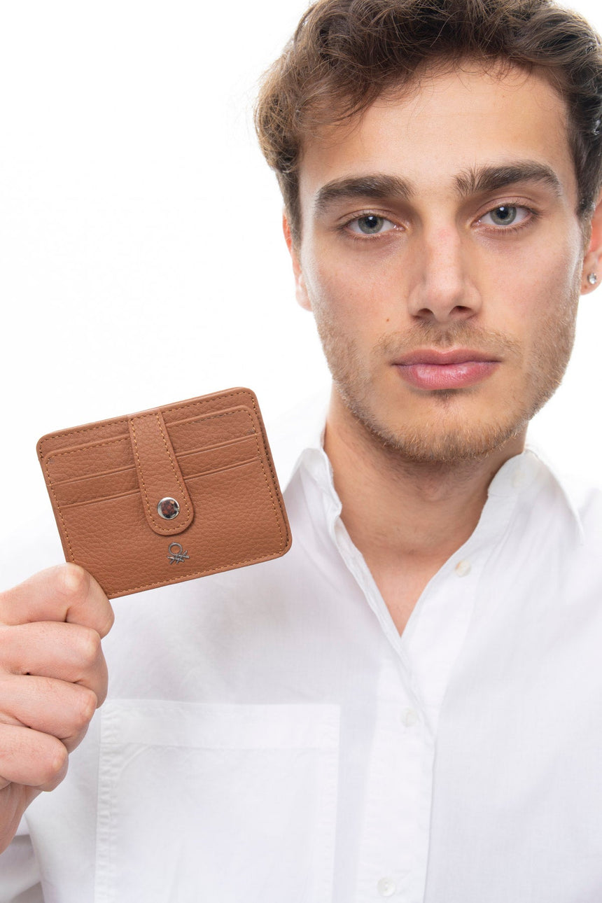 Benetton Çıtçıtlı Kartlık Camel