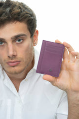 Benetton Logo Detaylı Kartlık Mürdüm