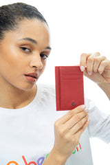 Benetton Logo Detaylı Kartlık Kırmızı