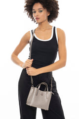 Benetton Çapraz Askılı Kadın Çantası Altın