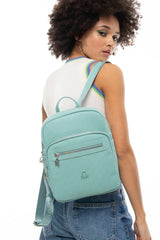 Benetton Logo Baskı Detaylı Sırt Çantası Su Yeşili