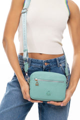 Benetton Çapraz Askılı Kadın Çantası Su Yeşili